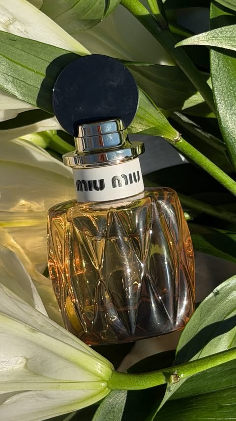 Instagram post by @jademarie________ for Miu Miu. Caption reads: [...] for the right moment. she just begins. Miu....