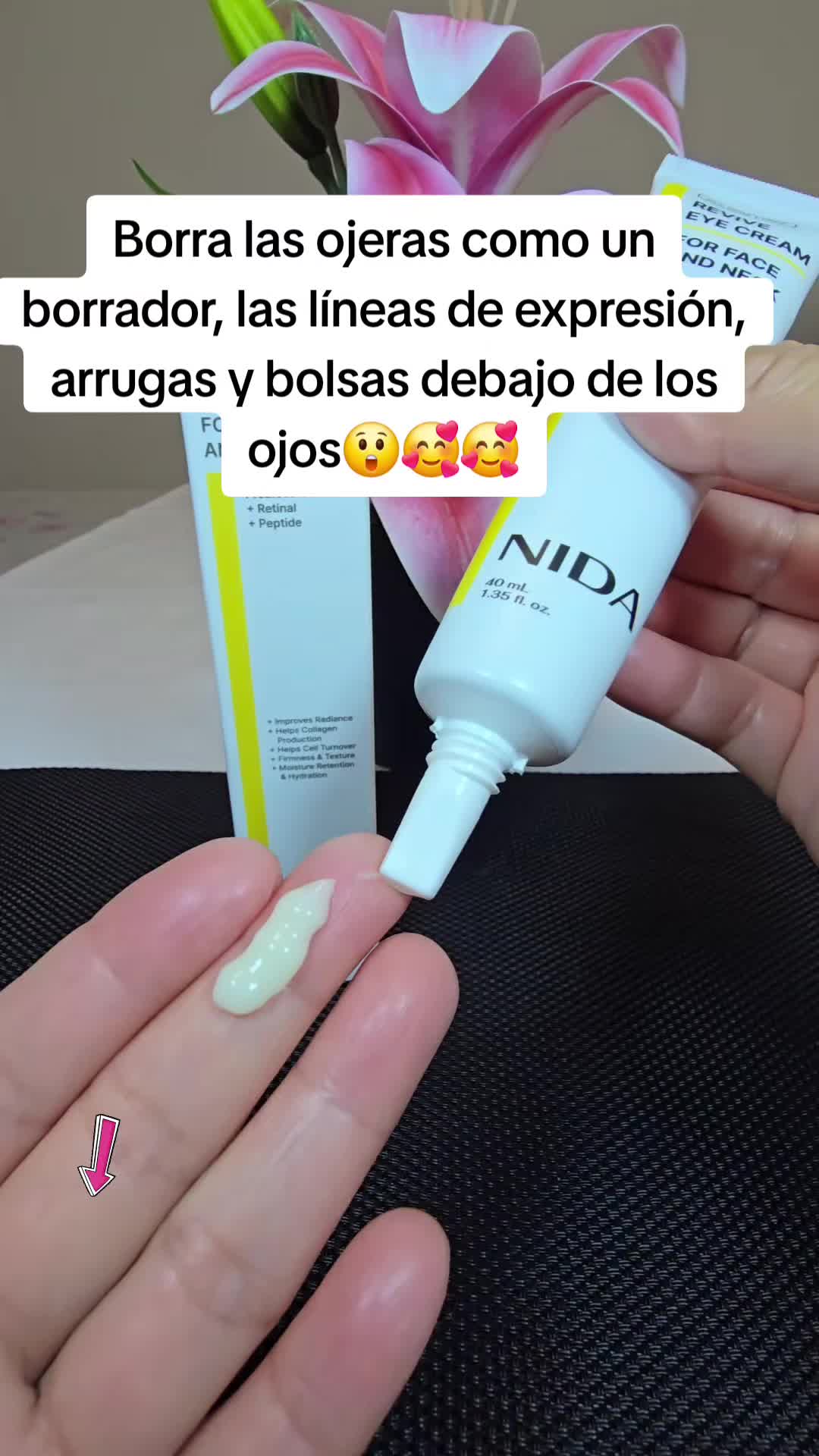 TikTok post by @la.receta.de.mama for NIDA Official. Caption reads: [...] #tiktokshopspringglowup @NIDA OFFICIAL.