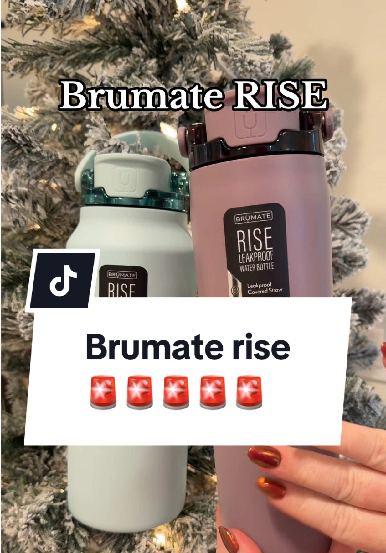 TikTok post by @savannah.smiles.always for BruMate. Caption reads: Brumate RISE. Free sip straw or chug [...].