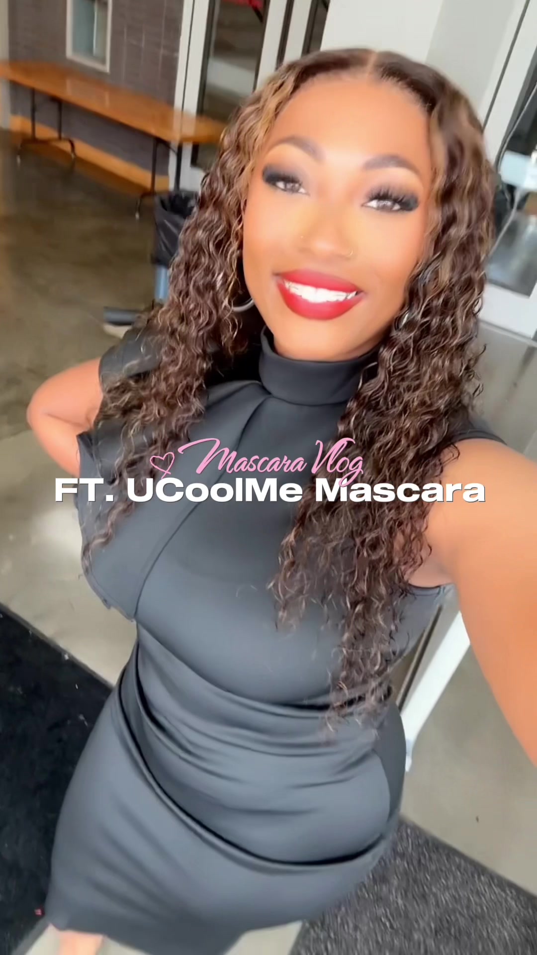 TikTok post by @caramell_delite for uCoolMe Lashes. Caption reads: #CapCut @uCoolMe Lashes.