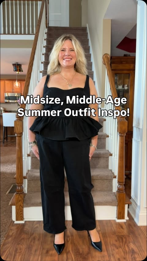 Instagram post by @midsize_middle_age for ELOQUII. Caption reads: [...] and low for some cute summer pieces &....