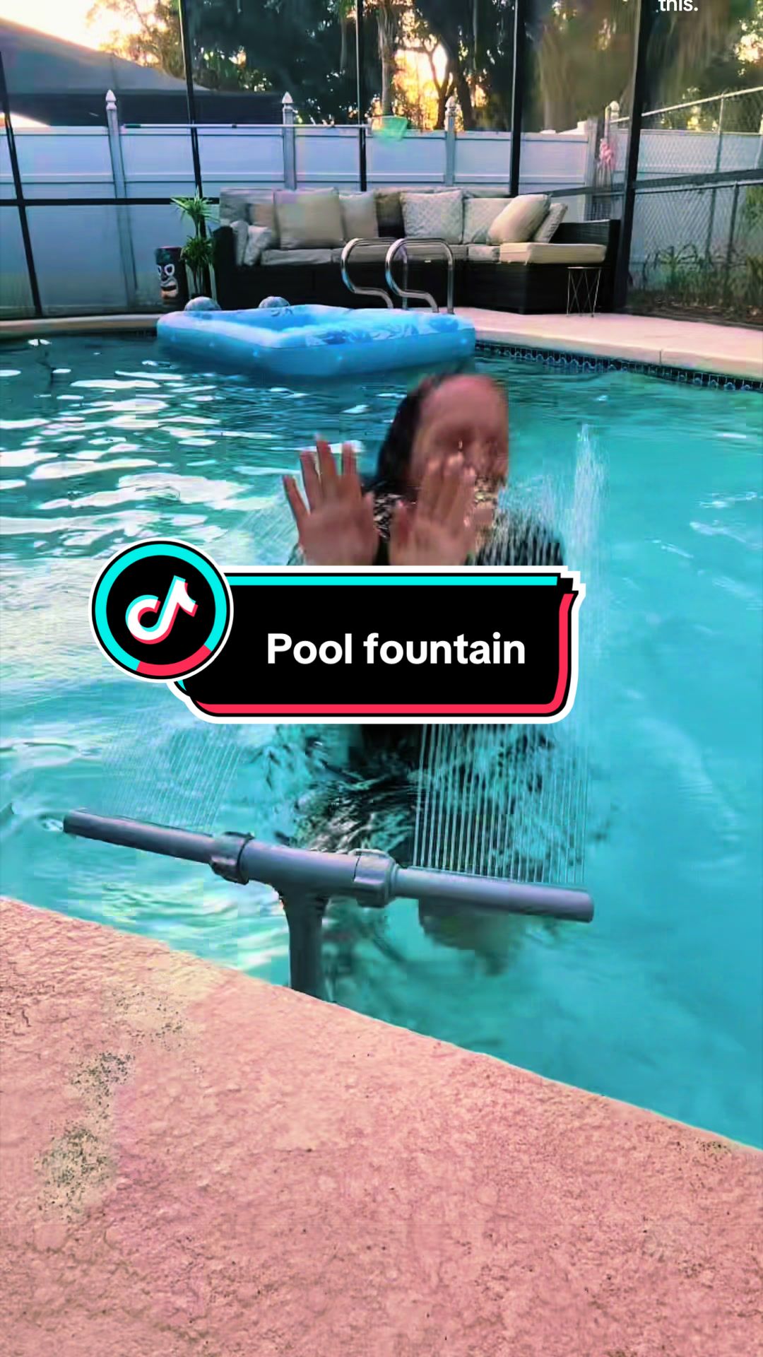 TikTok post by @happilyeverafter0123 for Poolhacker. Caption reads: @Poolhacker_official #poolhacker [...].
