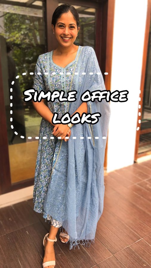 Instagram post by @sunithascharma for Aarni. Caption reads: [...] college/ everyday looks ✨

Sets from....