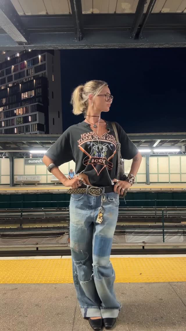 Instagram post by @maddieweidman for Jimmy Fairly. Caption reads: Trader Joe’s fit 
+ my favorite glasses eva....