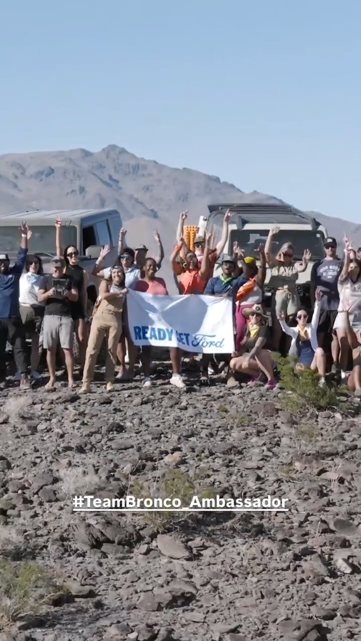 Instagram post by @juliancarr for Ford Bronco. Caption reads: #TeamBronco_Ambassador Team Summit Experience.....