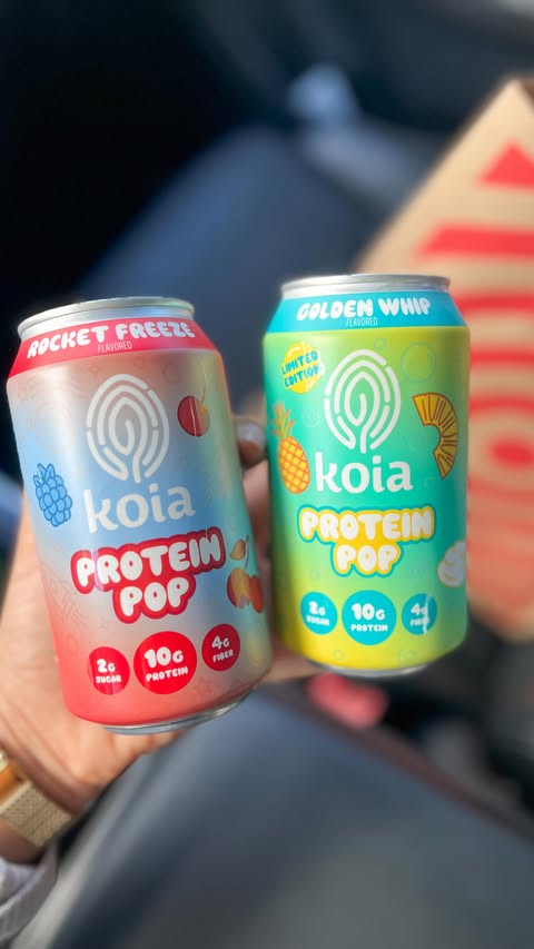 Instagram post by @target_junkie for Koia. Caption reads: [...] these out yet? If you are a fan of....