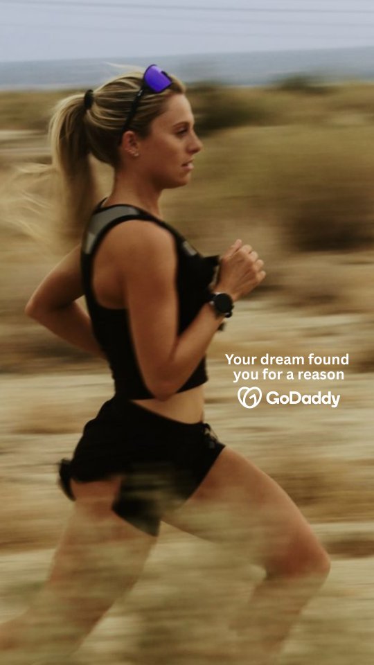 Instagram post by @teamarianaluterman for GoDaddy. Caption reads: Every dream begins the same way.
 Not with....