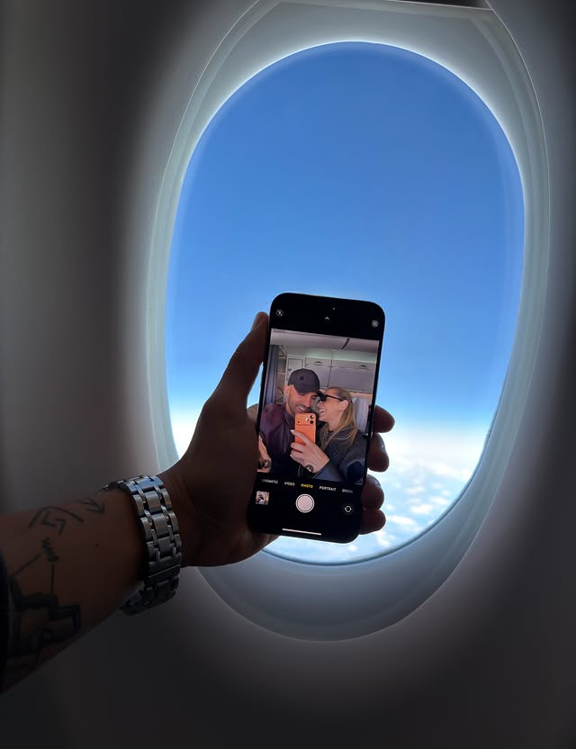 Instagram post by @dandi.couple for airBaltic. Caption reads: [...] to - Barcelona is that ☺️✨ flying with....