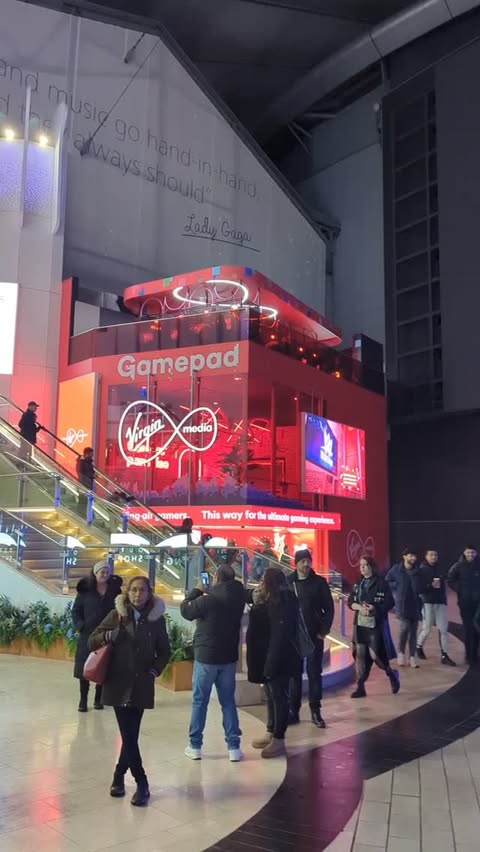 Instagram post by @heymikechannell for Virgin Media Ireland. Caption reads: Thanks to @virginmedia GamePad for the invite to....