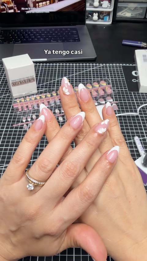 Instagram post by @alejandramezadiy for BTArtbox Nails. Caption reads: [...] my favorite press-on nails from BTArtbox....