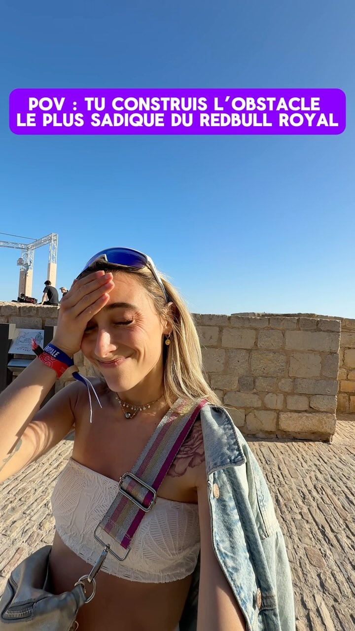 Instagram post by @melaniebuffetaud for Red Bull. Caption reads: [...] blanche faites ce que vous voulez…....