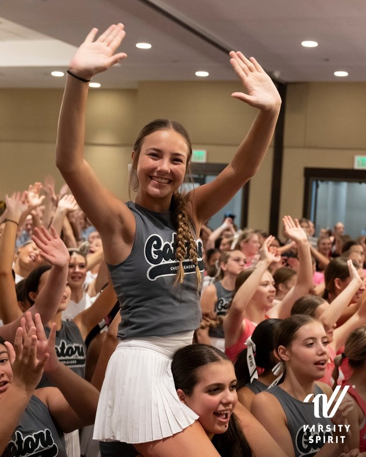 Instagram post by @ucaupdates for Varsity Spirit. Caption reads: Here’s a glimpse into one of our most popular....