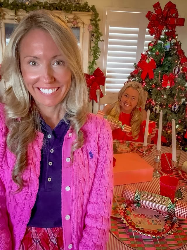 Instagram post by @elizabethryansc for Packed Party. Caption reads: Holly Jolly🎄🎀 Decking the halls with....