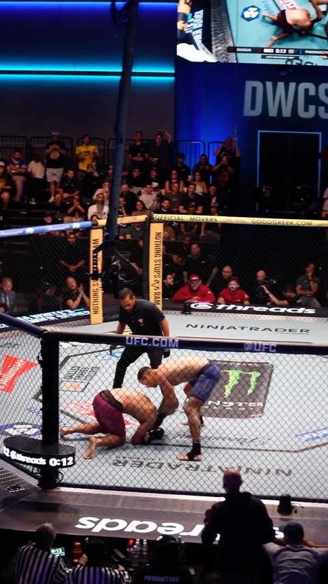 Instagram post by @ufconparamount for UFC. Caption reads: WHAT A WAY TO START OFF WEEK 7 🤌 @Damsyn_MMA gets....