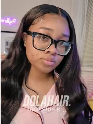TikTok post by @tranaiya for DOLAHAIRCARE. Caption reads: [...] we are NOT getting exposed today!! |....