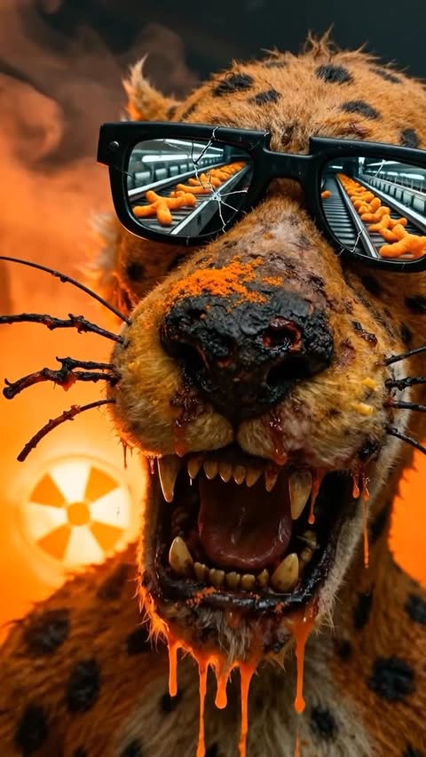 Instagram post by @thebrainrotreels for Cheetos. Caption reads: @cheetos taste good… but wait till you see what’s....