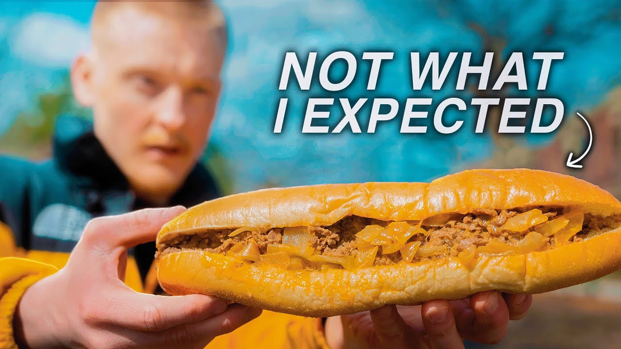 YouTube post by @CharlieAndersonCooking for Baking Steel. Caption reads: I Tried the Best Cheesesteaks in Philly... Here's....