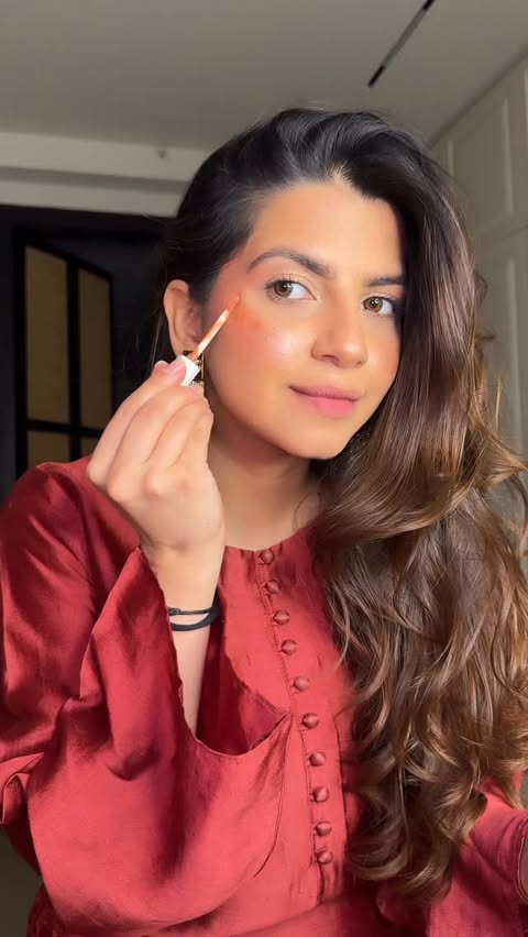 Instagram post by @dhritimehra for Love Earth. Caption reads: [...] desi baddies❤️‍🔥🪄 Makeup products -....