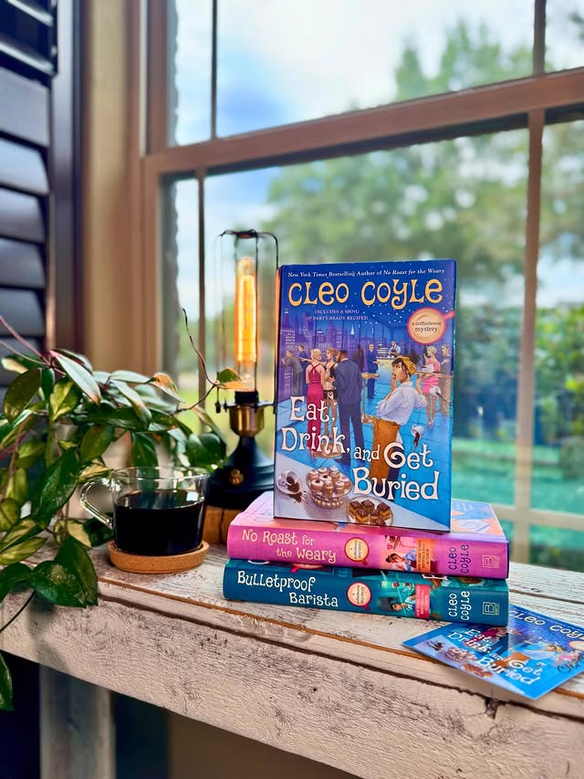 Instagram post by @readthisandsteep for Berkley Publishing Group. Caption reads: Thank you @CleoCoyle_Author and @BerkleyPub for....
