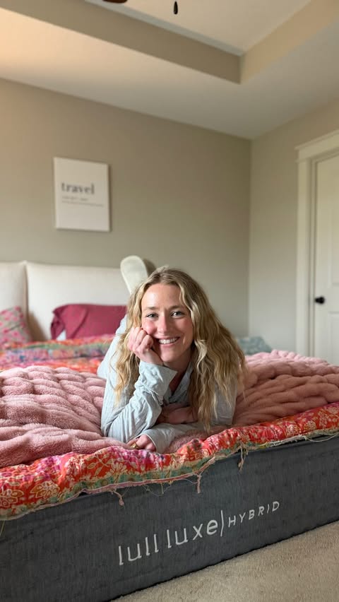 Instagram post by @msbrandiragan for Lull. Caption reads: Thank goodness for my new Lull Luxe Hybrid....