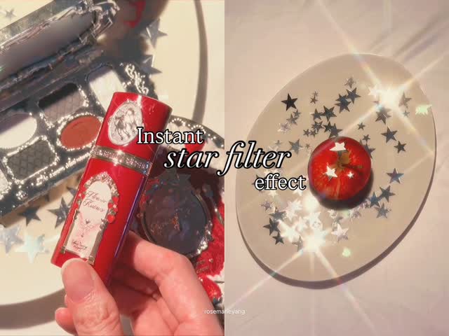 Instagram post by @rosemarieyang for SANDMARC. Caption reads: How I get instant cinematic star burst filter....