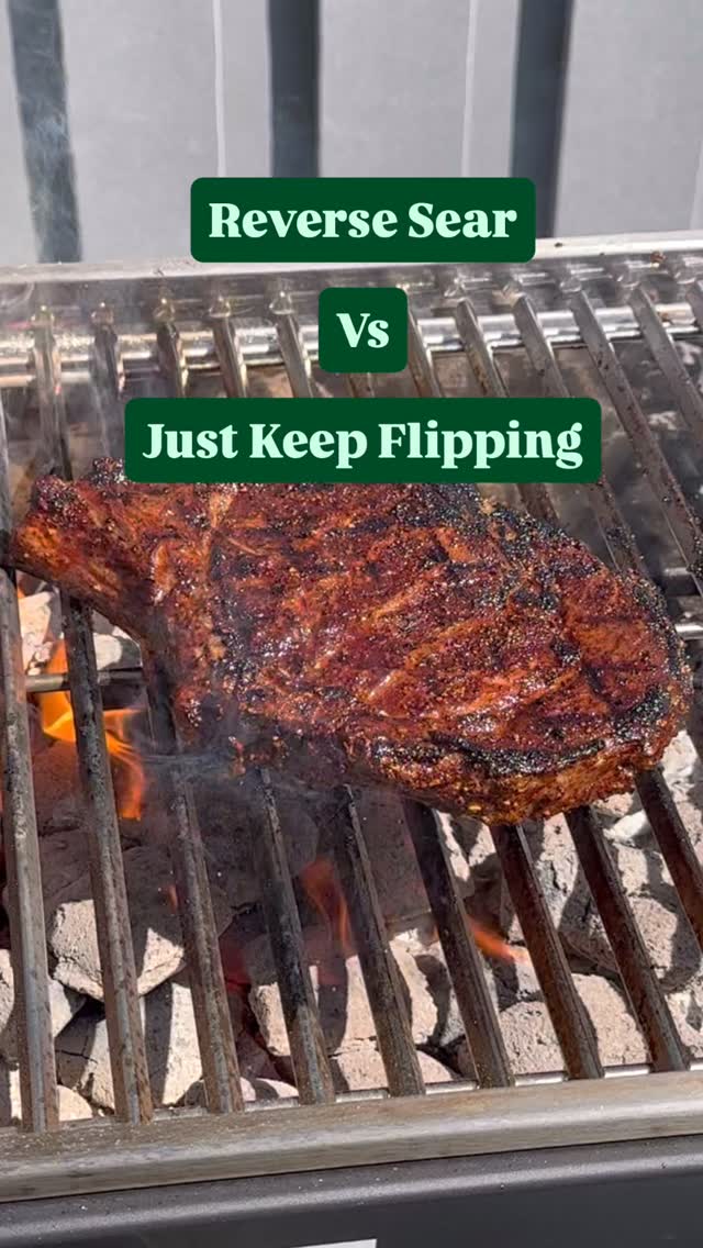 Instagram post by @_howlowcanyouslow for ThermoWorks. Caption reads: Best way to cook a steak?

My buddy Dan from....