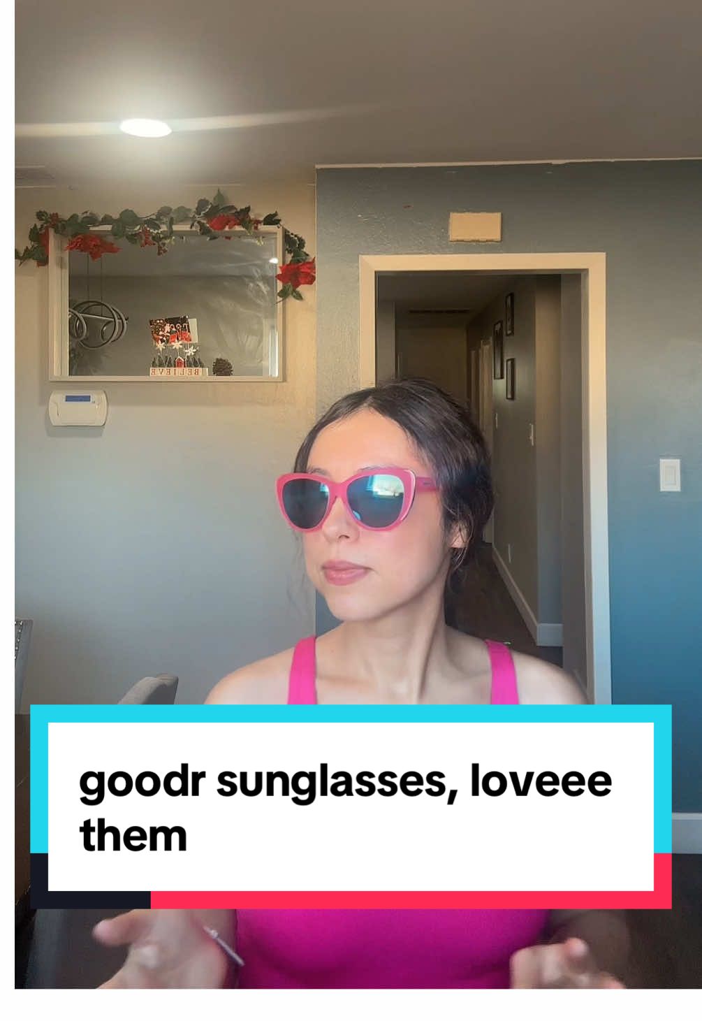 TikTok post by @runningwithsteph for Goodr. Caption reads: Love my new @goodr sunglasses 🕶️,so cute and the....