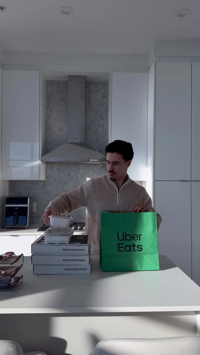 Instagram post by @brandonbalfourr for Uber Eats. Caption reads: Game night made easy with @ubereats Click the link....