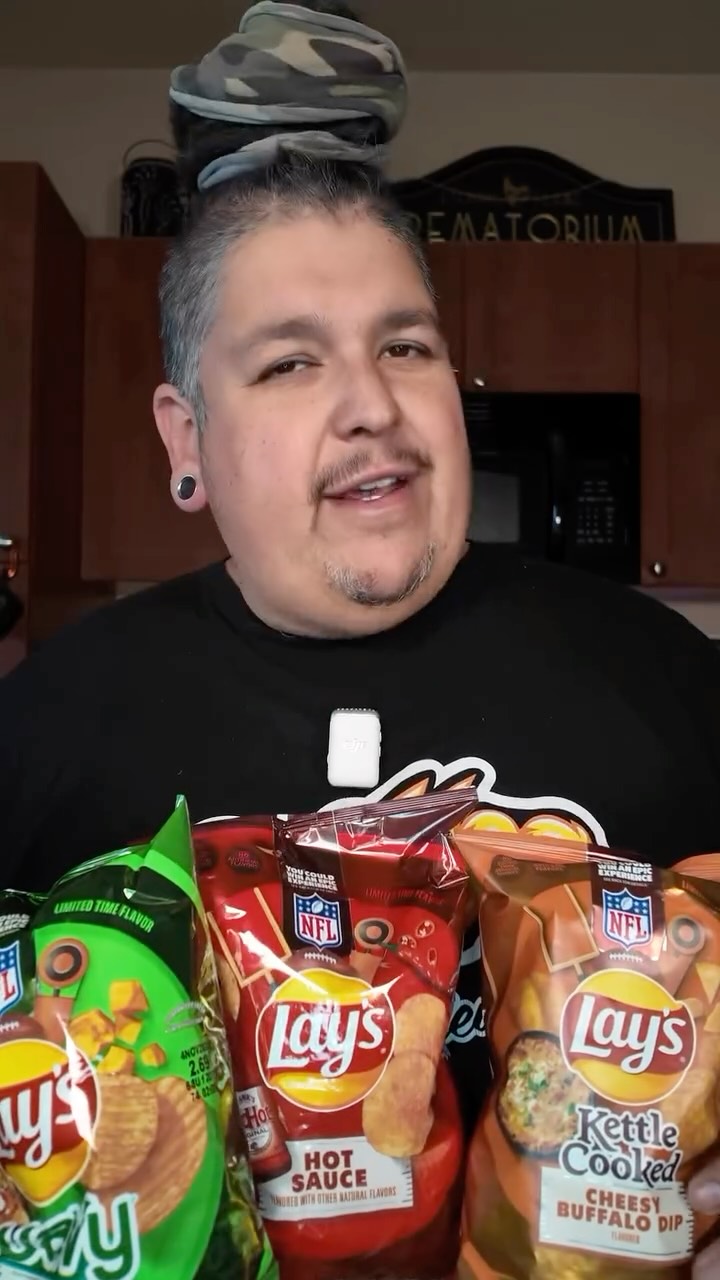 Instagram post by @bootlegfoodreview for Lay's. Caption reads: It looks like @lays just dropped three tailgate....