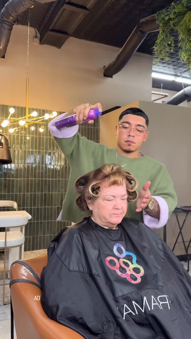 Instagram post by @therealmarcmendez for Bumble and bumble.. Caption reads: I only used 3 products to achieve this big bouncy....