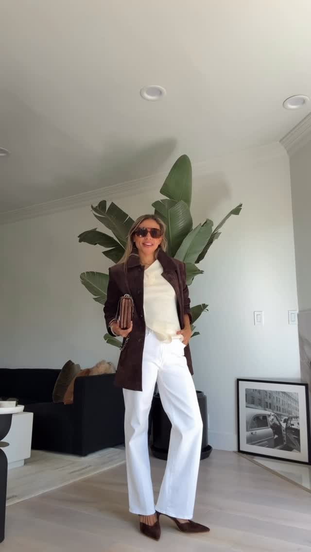 Instagram post by @monasaid.style for Dolce Vita. Caption reads: Comment “OUTFIT” to get a DM with the 🔗 I love a....