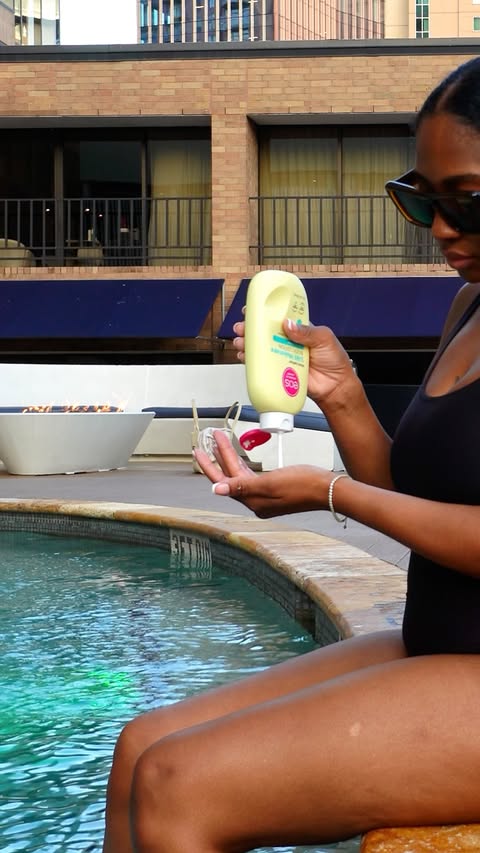 Instagram post by @jaemajette for eos Products. Caption reads: 2 new @eosproducts scents, 2 different vibes! Both....