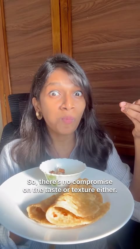 Instagram post by @sandy_talkies for Aashirvaad. Caption reads: [...] is made. That’s what made me choose....