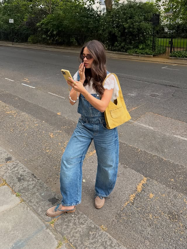 Instagram post by @tia_dewitt for Free People. Caption reads: [...] love and are the best throw-on outfit....