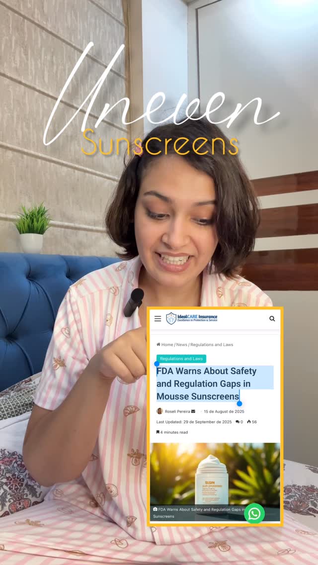 Instagram post by @nonusphere for Dr Sheths. Caption reads: Sunscreen exposés are all over my feed ☀️ Comment....