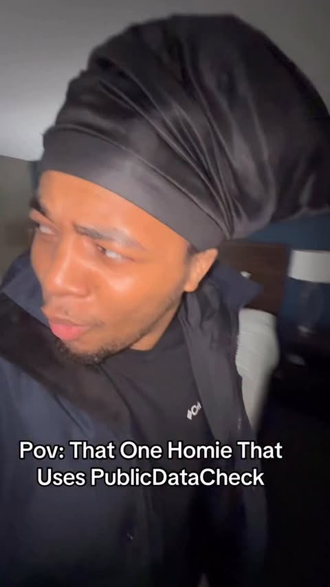 Instagram post by @suprememalik__ for Public Data Check. Caption reads: That One Homie That Uses @publicdatacheck....