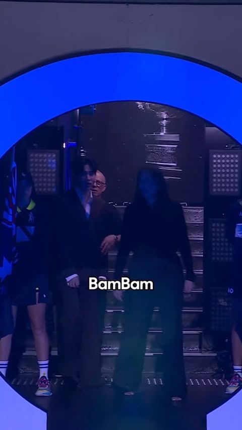 Instagram post by @bambam.islife for Louis Vuitton. Caption reads: [...] BamBam Thai singer Rapper and Louis Vuitton....