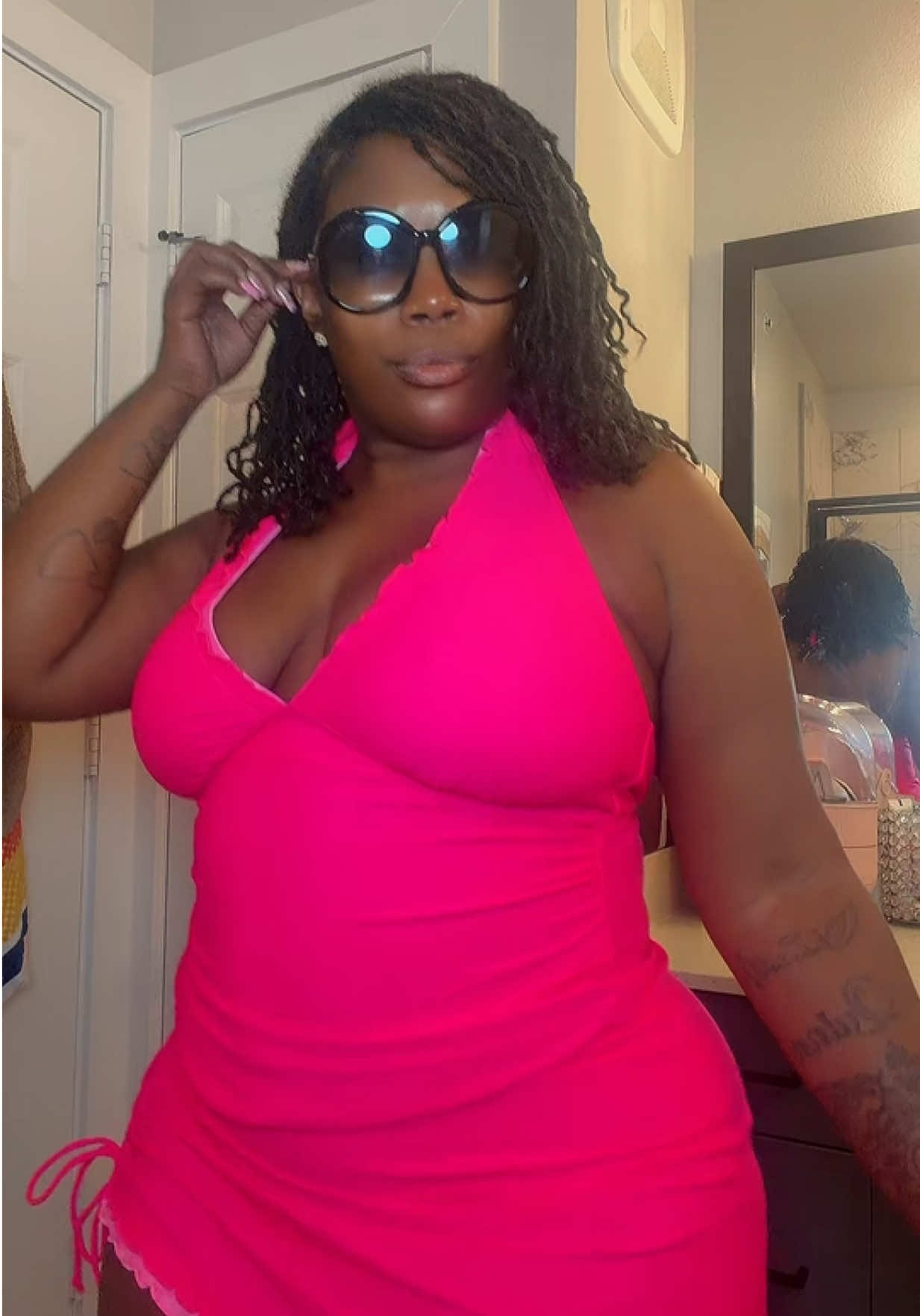 TikTok post by @sheisleticia for Tempt Me Swimsuits. Caption reads: [...] #SummerStyle #summerwins @Tempt Me Swimsuits.