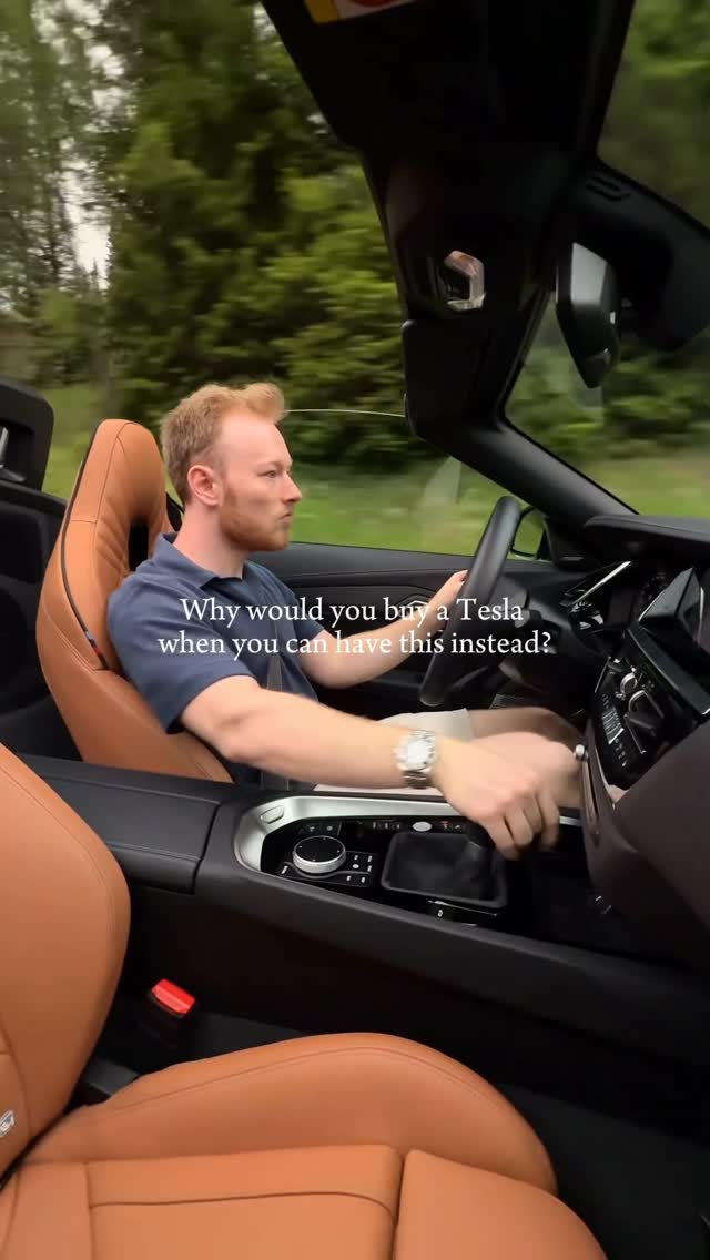 Instagram post by @the.mattbook for BMW. Caption reads: [...] when you can have this instead? #asmr #bmwz4....