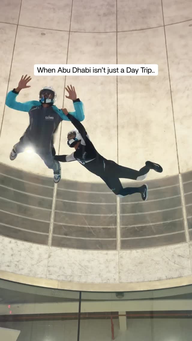 Instagram post by @rjabhinavv for Visit Abudhabi. Caption reads: 5 days in 50 seconds! @visitabudhabi #InAbuDhabi.