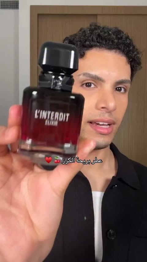 Instagram post by @mushumajed for Givenchy Beauty. Caption reads: [...] the new L’Interdit Elixir by Givenchy....