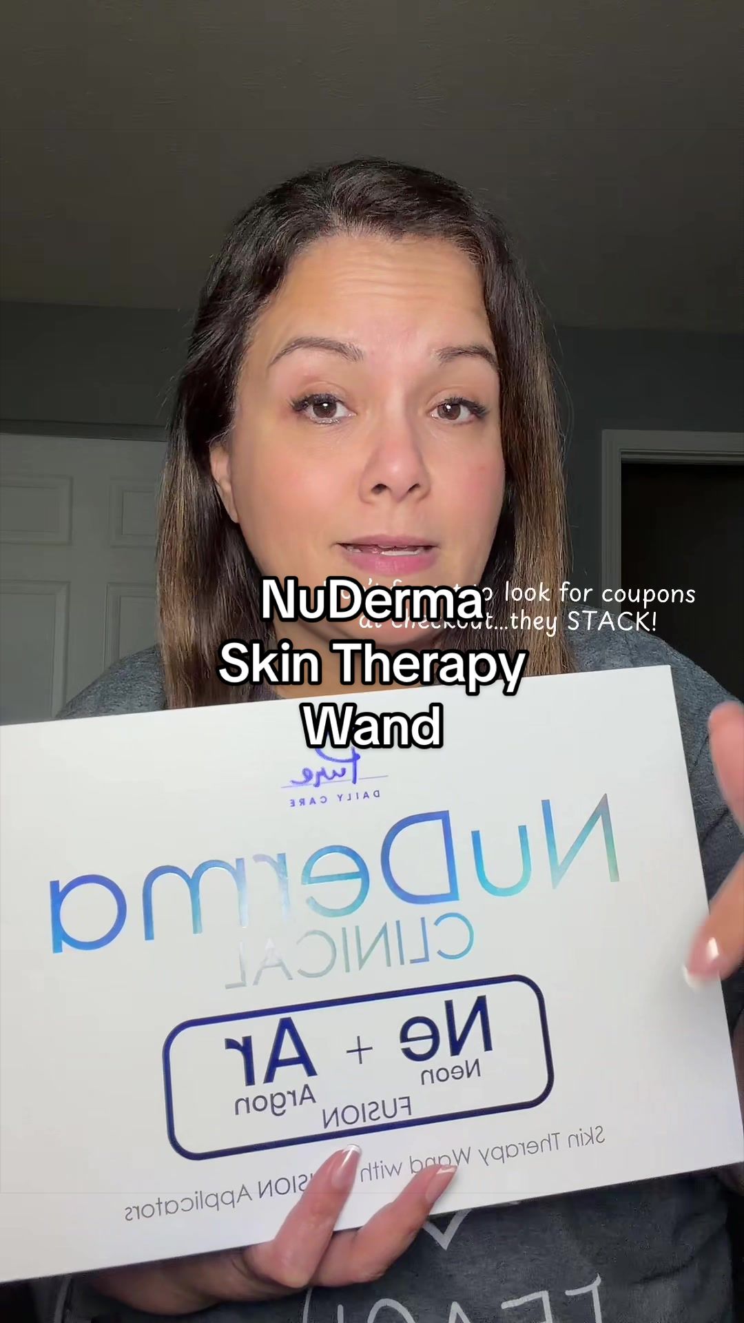 TikTok post by @linkedbyjen for Pure Daily Care NuDerma Wand. Caption reads: [...] #tiktokshopmothersday @Pure Daily Care....