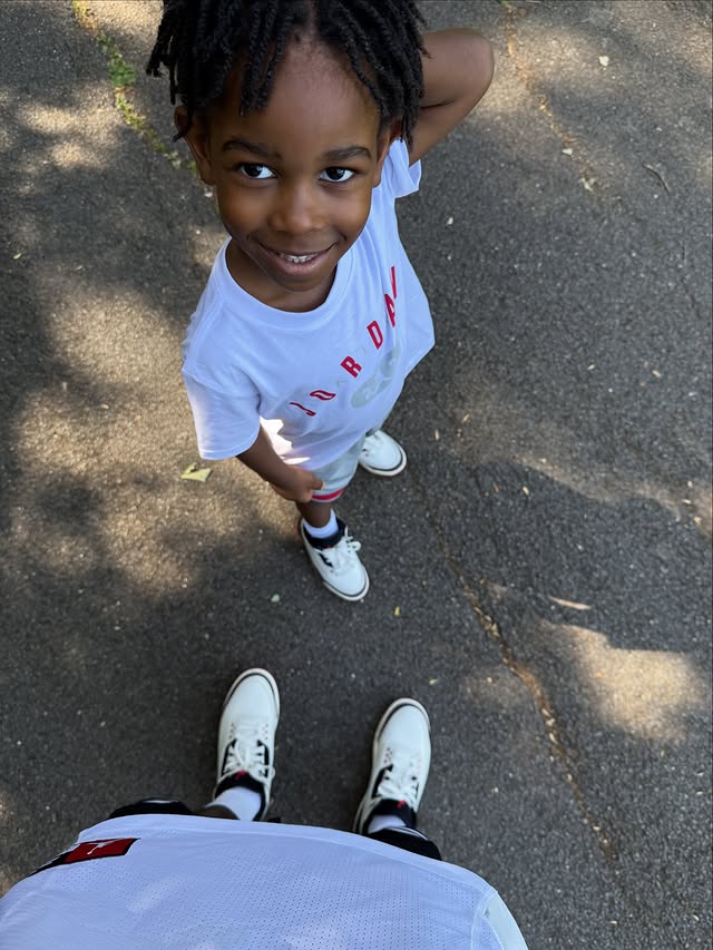 Instagram post by @raisingzion1 for Jordan. Caption reads: [...] with Broski for the release of the Air....
