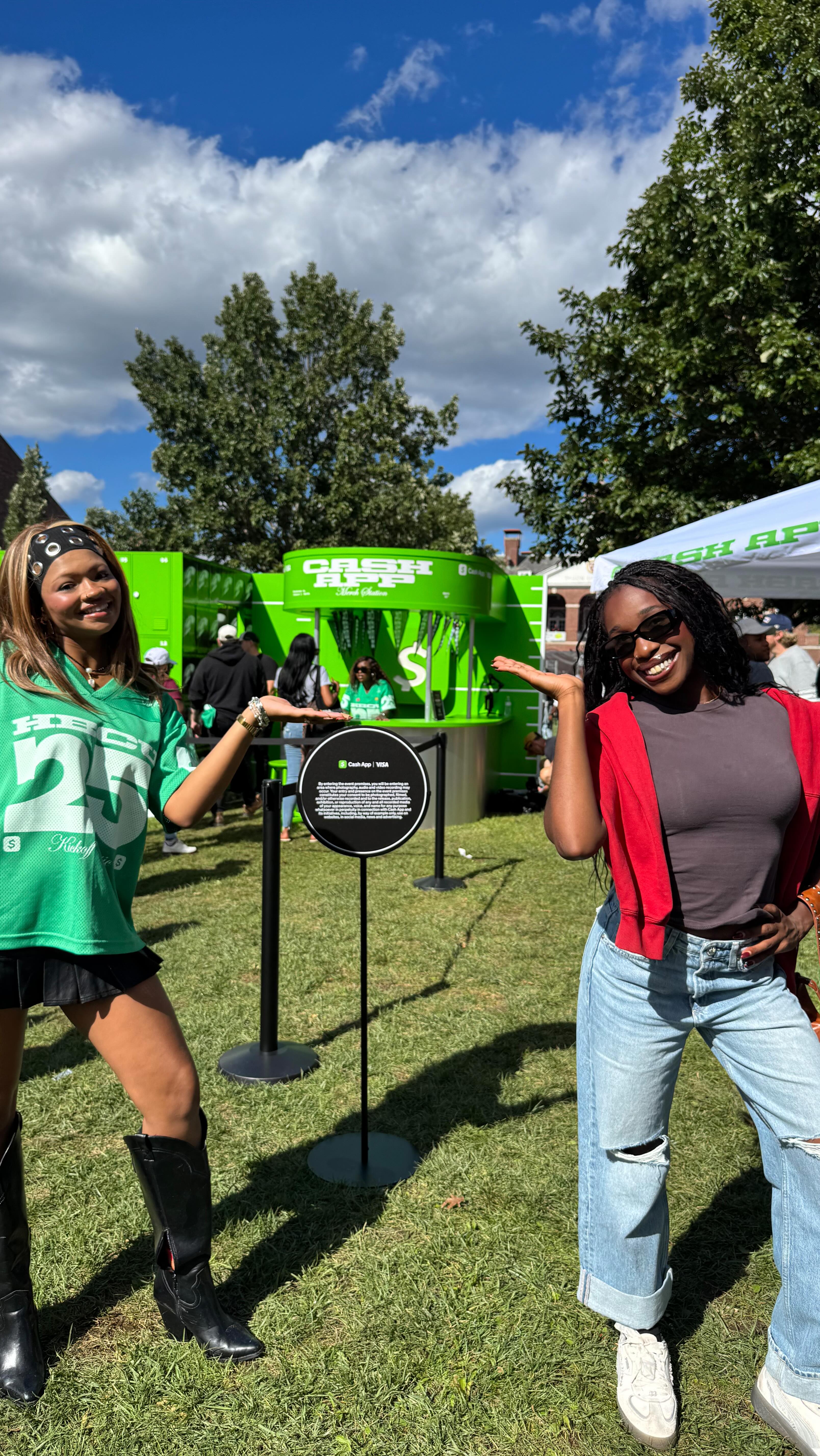 Instagram post by @danessyauguste for Cash App. Caption reads: Starting off the season right with @cashapp....