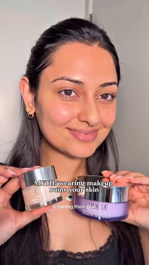 Instagram post by @lookwhoshira for Clinique. Caption reads: [...] literally. This cleansing balm from....