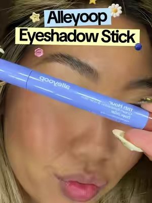 TikTok post by @hi.joanieee for Alleyoop. Caption reads: [...] suck at Powder eyeshadow and this @Alleyoop....