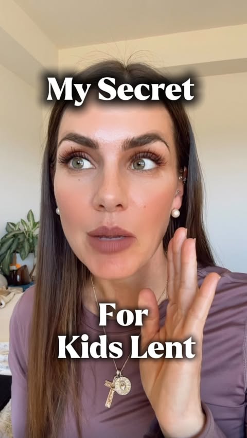 Instagram post by @mariemazzanti for Hallow. Caption reads: [...] why this Lent I am partnering with....