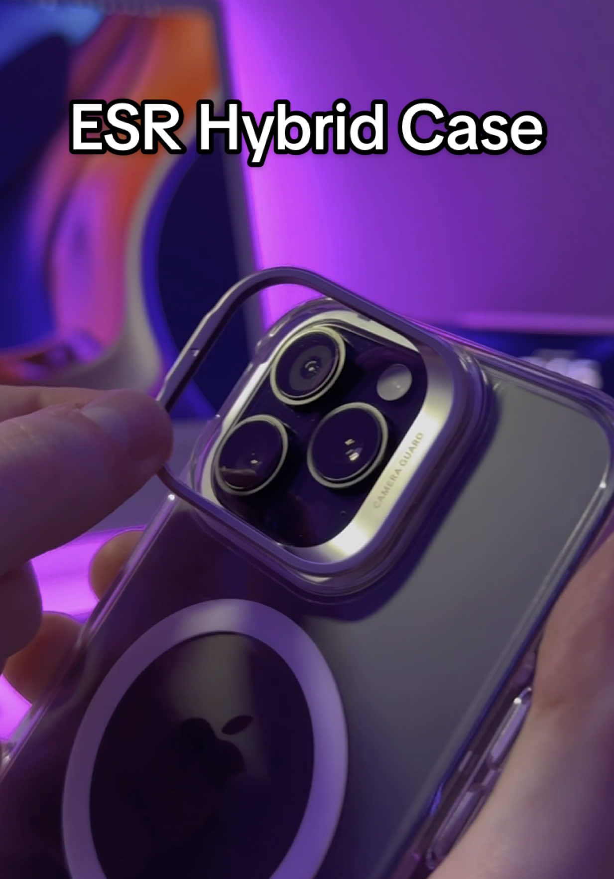 TikTok post by @julianalexanderthies for ESR. Caption reads: You should definitely check out the new ESR Hybrid....