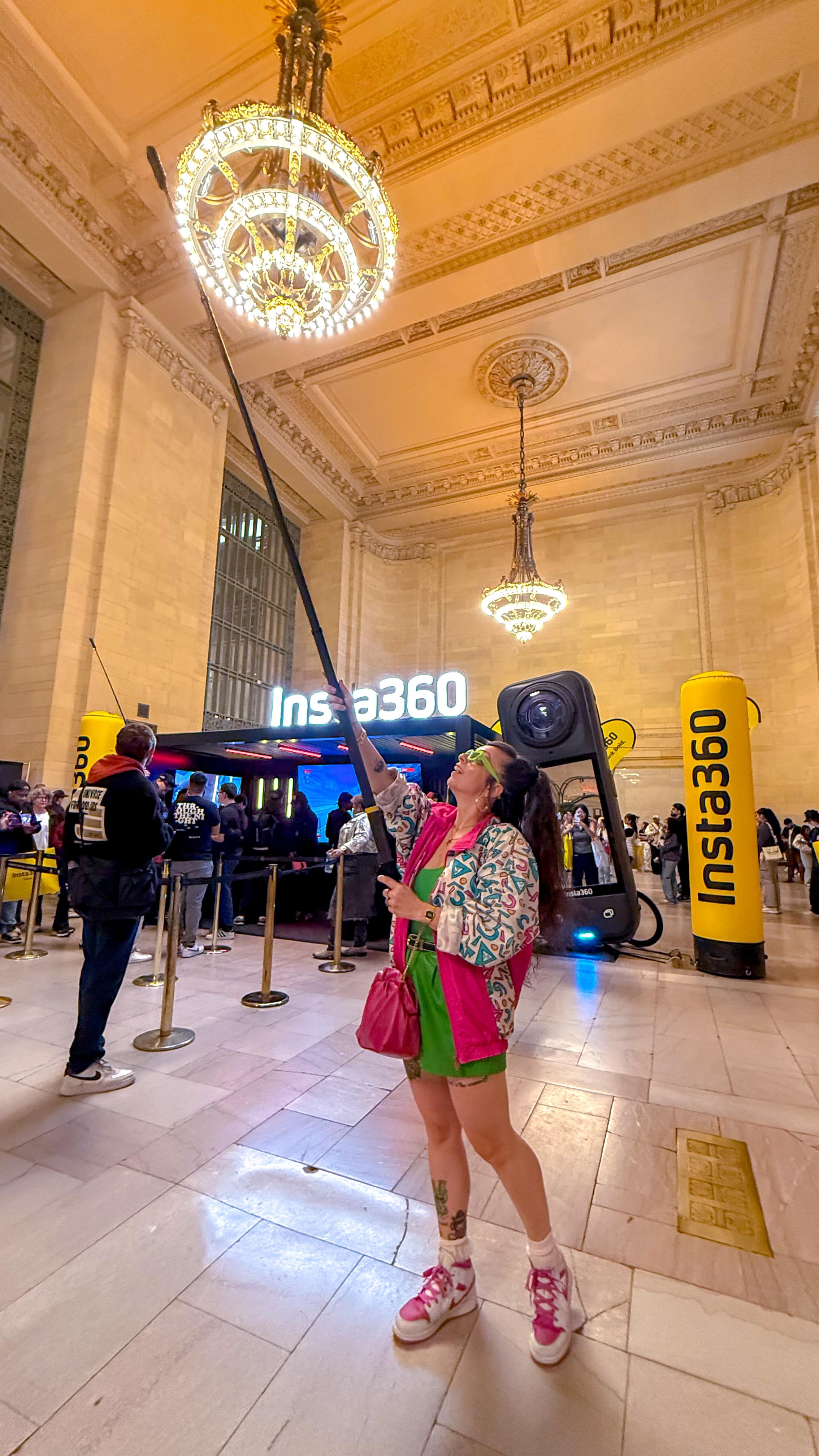 Instagram post by @kiariladyboss for Nike Women. Caption reads: INSTA 360 POP-UP in NYC📸 today only! @insta360....