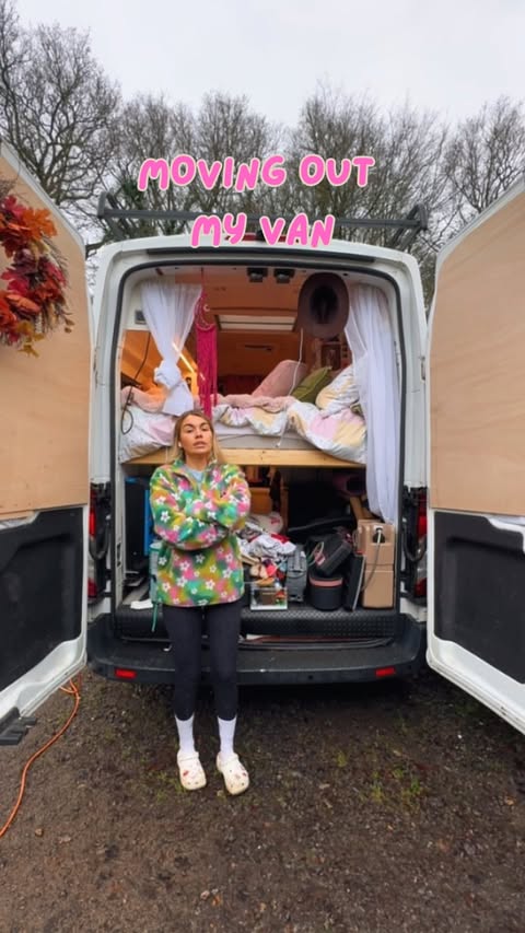 Instagram post by @heidijoannee for Reolink. Caption reads: I had to move out of my van.🚐

If you’ve been....